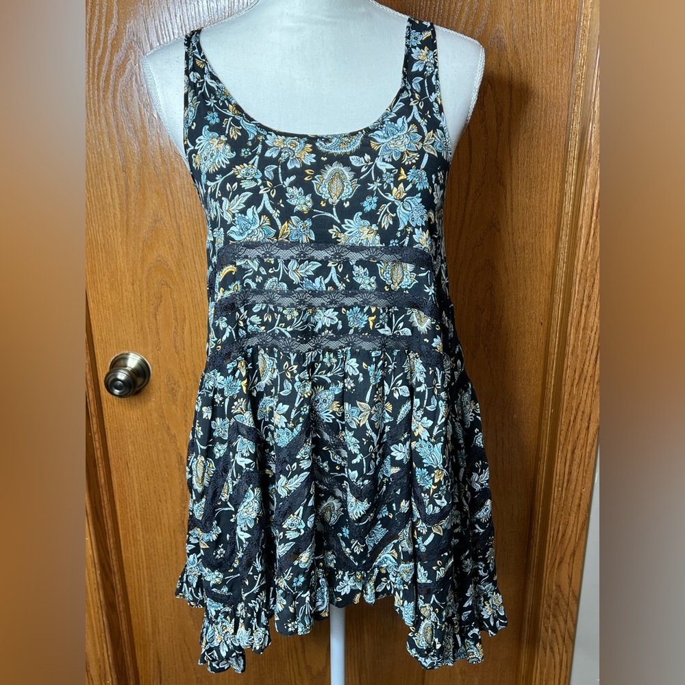 Intimately Free People lace insert trapeze Sleeveless Mini Sundress size xs
